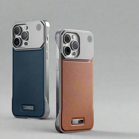 Armor King Aluminum + Leather Heat Dissipation Aromatherapy Protective Cover Case